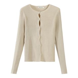 爱你徐若晗沈惜凡同款镂空针织衫小众设计感别致修身百搭上衣女潮