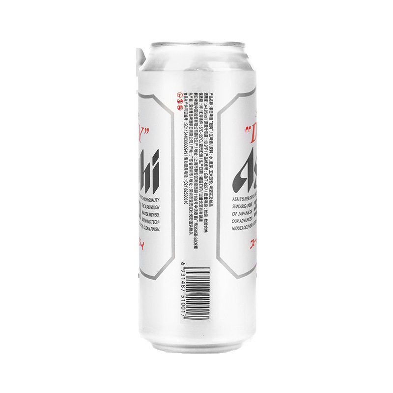Asahi朝日超爽生啤酒500ml*24罐曼城冠军版精酿啤酒量