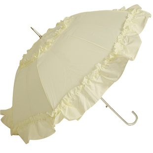浮羽洋伞欧式复古伞摄影拍照拱形公主伞直杆宫廷风蕾丝长柄弯柄伞