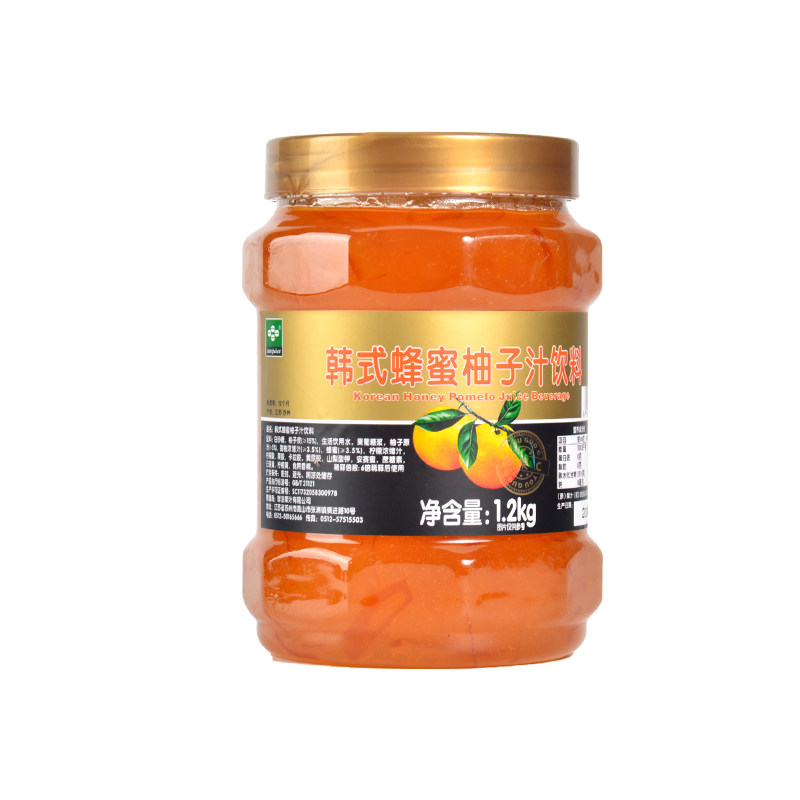 黑森林柚子酱鲜活果肉鲜活C茶系列韩式蜂蜜柚子茶奶茶甜品店原料