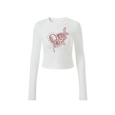 甜酷辣妹短袖印花t恤女