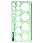 多功能绘画尺画圆模板尺子建筑设计尺模板制图工具几何洞洞尺椭圆异形尺化工电工室内家具模版曲线板数学云尺