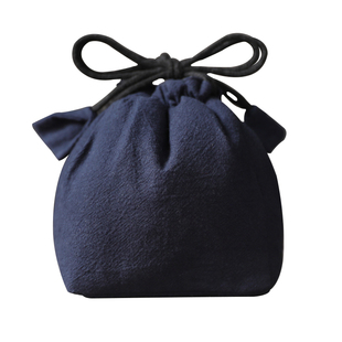 春泥素棉束口手工加厚收纳旅行包茶叶罐茶杯茶具布袋茶壶小布包