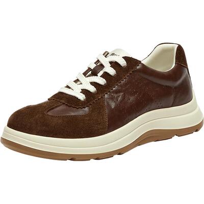 王子奇同款Bata休闲鞋男2026春季商场新款牛皮德训运动鞋FFC06AM6