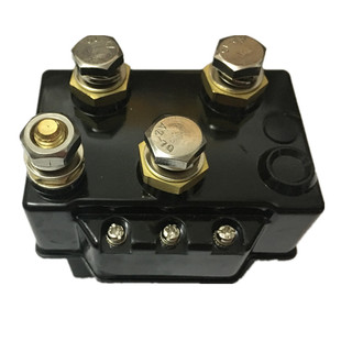 电动绞盘12v 24v电磁继电器磁吸开关车载吊机控制盒无线遥控通用