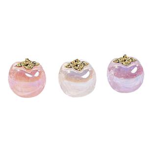 【3颗装】海蒂25MM冰美人柿子吊坠散珠diy串珠手机链饰品配件珠子