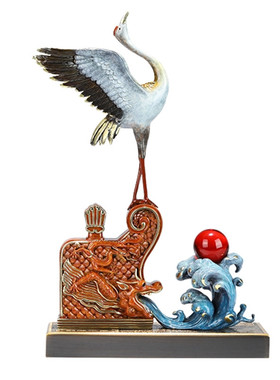 朱炳仁铜黄铜装饰中式书房摆件