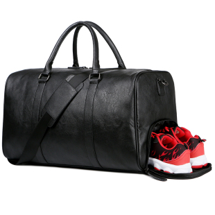 鞋仓旅行包行李袋商务男士皮质轻便超大出差手提包短途旅游大容量