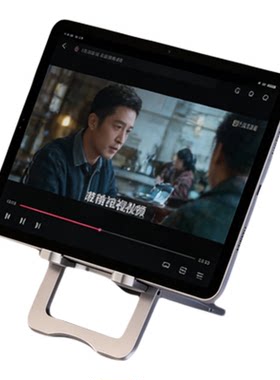 多功能桌面手机支架ipad平板支撑架卡片式全铝合金便携懒人追剧神器家用网课学习可折叠调节金属超薄迷你托架