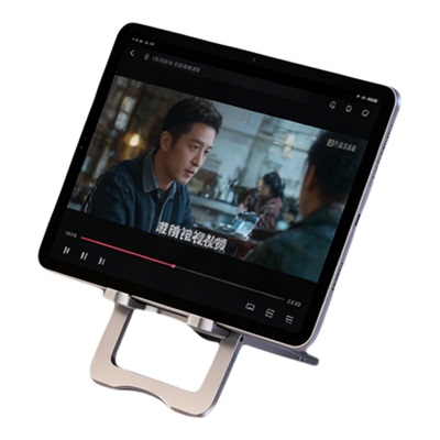 多功能桌面手机支架ipad平板支撑架卡片式全铝合金便携懒人追剧神器家用网课学习可折叠调节金属超薄迷你托架