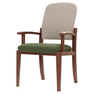 老人餐椅带扶手专用靠背椅家用适老化久坐舒服实木护腰座椅