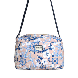 Frazzil/法姿女包斜挎包休闲尼龙包原创花色小单肩软包轻便妈妈包
