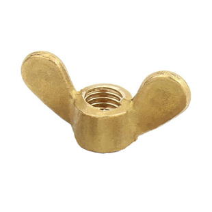 铜蝶形螺母黄铜羊角螺帽元宝螺母手拧铜螺帽MM3M4M5M6M8M10M12M16