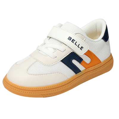 百丽童鞋春夏透气软底德训鞋