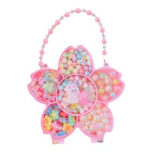 儿童DIY手工串珠玩具手链制作材料包小女孩项链穿珠子首饰幼儿园