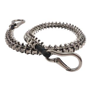 CHICCHOK钛钢龙骨裤链男欧美朋克嘻哈街头哥特潮流裤饰脊骨腰链