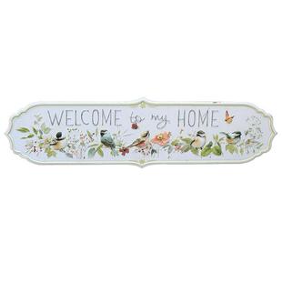 森得源花园铁艺挂牌户外拱门阳台欢迎牌墙面装饰欧式门牌标识牌