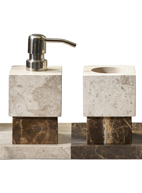 意式轻奢几何大理石卫浴瓶香薰