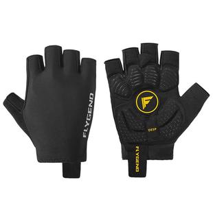 FLYGEND骑行手套半指夏季男女公路车山地自行车短指单车减震防滑