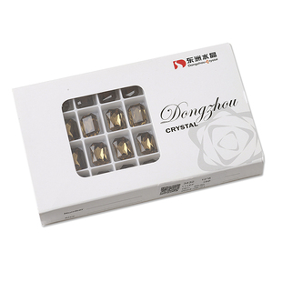 东洲水晶美拉德咖啡色美甲钻高品超亮尖底冰糖歪心鸽子蛋指甲饰品