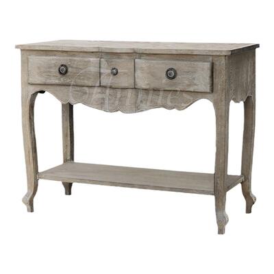 家居法式家具乡村橡木玄关桌边桌