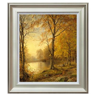 风色美式风景油画欧式玄关装饰画