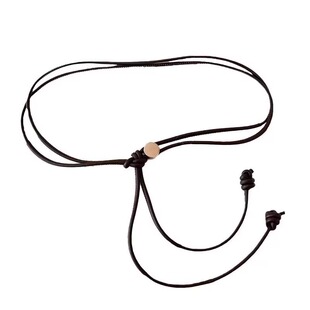 2025新款腰带女配裙子夏季细皮绳装饰连衣裙黑色绳子加长腰链配饰