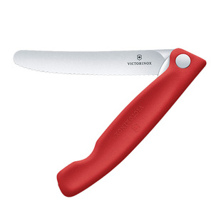 维氏Victorinox瑞士军刀不锈钢锋利锯齿折叠刀办公室用进口水果刀