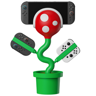 POWKONG宝空PLANTDOCK食人花switch2底座switch配件4K高清投屏Joycon手柄充电散热底座支架NS2通用OLED拓展坞
