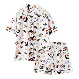 WALKING可爱蜡笔小新睡衣少女夏季短袖短裤夏天款ins风日系家居服