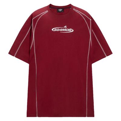 404MOB美式重磅明线设计短袖T恤男夏季UPF50+冰感防晒速干运动服