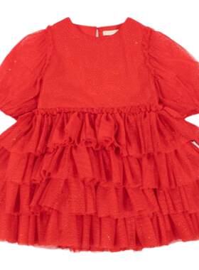 3Z清仓 丹麦Konges Slojd FW24秋冬女宝亮片连衣裙半裙