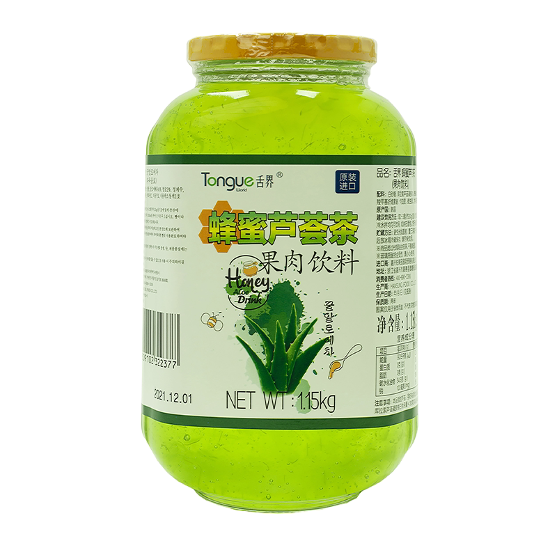 舌界蜂蜜芦荟茶变白神奇