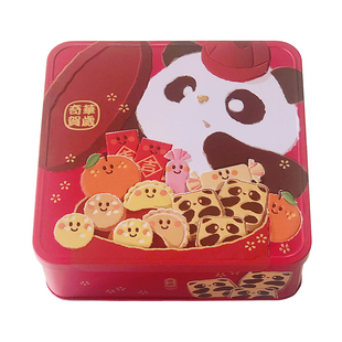 香港奇华贺年熊猫曲奇饼干礼盒198g进口儿童饼干零食特产年货送礼