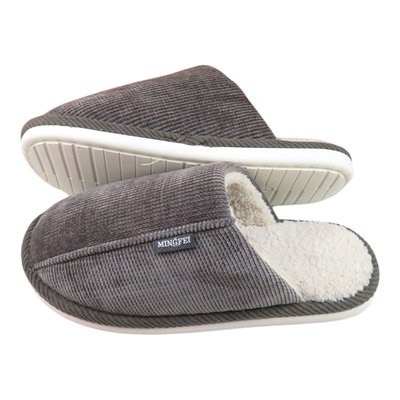 明飞新款冬季加绒保暖棉拖鞋男50特大号49码48居家47防滑46棉布拖