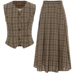 sincethen 小香风穿搭千金套装裙西装马甲裙子两件套连衣裙女开春