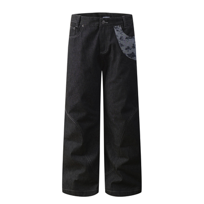 COCKTAIL蛇迹原牛窄幅牛仔裤