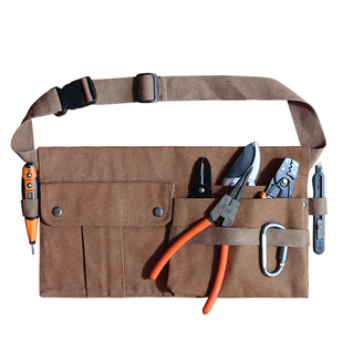 男士户外电工维修工上班便携式腰包时尚餐饮烧烤半截工作服围裙女