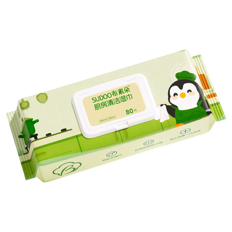 布素朵厨房湿巾加厚加大去油污
