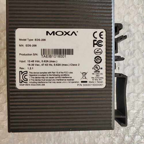 议价MOXA EDS-208工业交换机 8口非网管 实物拍摄 成