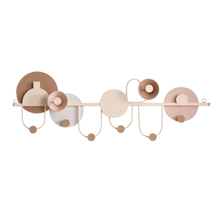 创意奶油风墙上挂衣架入户玄关装饰挂钩门后包包置物架壁挂衣帽钩