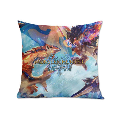 怪物猎人物语3命运双龙周边抱枕