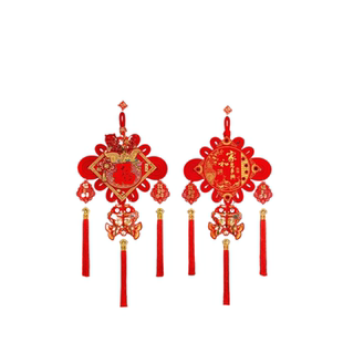 【代代有福中国结】七2026马年爆款室内挂件喜庆背景墙装饰新过年