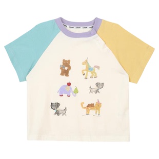 小O爸男婴童 宝宝t恤短袖夏季2026新款婴儿夏天洋气棉质上衣