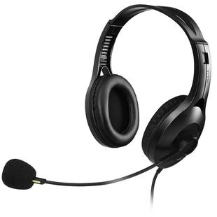 漫步者USB K810电脑耳机有线带麦头戴式音乐网课学习英语听力隔音