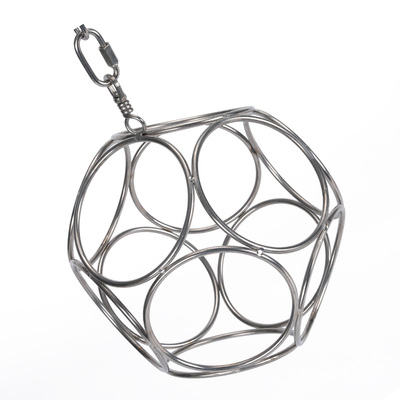 鹦鹉不锈钢鸟玩具玲珑球啃咬解闷