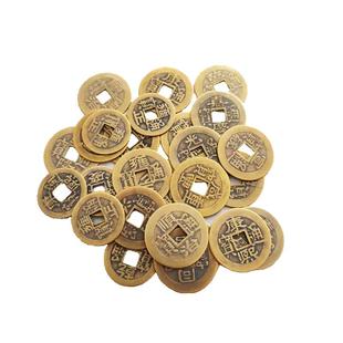 100个散五帝铜钱纯铜顺治康熙雍正乾隆嘉庆道光通宝仿古黄铜钱币