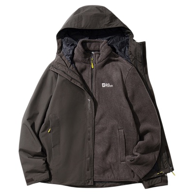 狼爪情侣爆款抓绒三合一冲锋衣