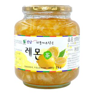 全南蜂蜜柠檬茶蜂蜜柚子茶1kg韩国进口柠檬水果茶柠檬果酱办公室