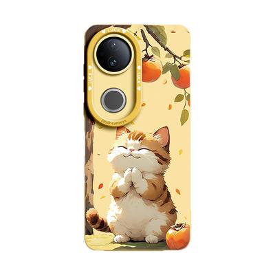 轻奢高级感好柿猫咪！液态硅胶壳